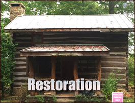 Historic Log Cabin Restoration  Cedar Island, North Carolina